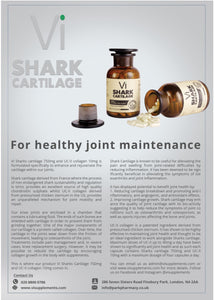 Shark cartilage 750mg and UC-II collagen 10mg capsules